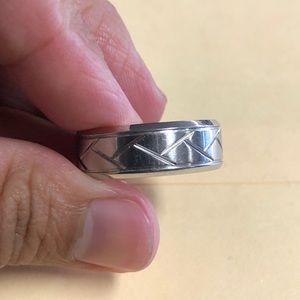 Tungsten Braided Design Band Ring